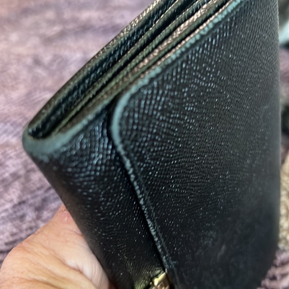 Black Caviar leather Bvlgari full wallet cold hardware - Picture 11 of 12